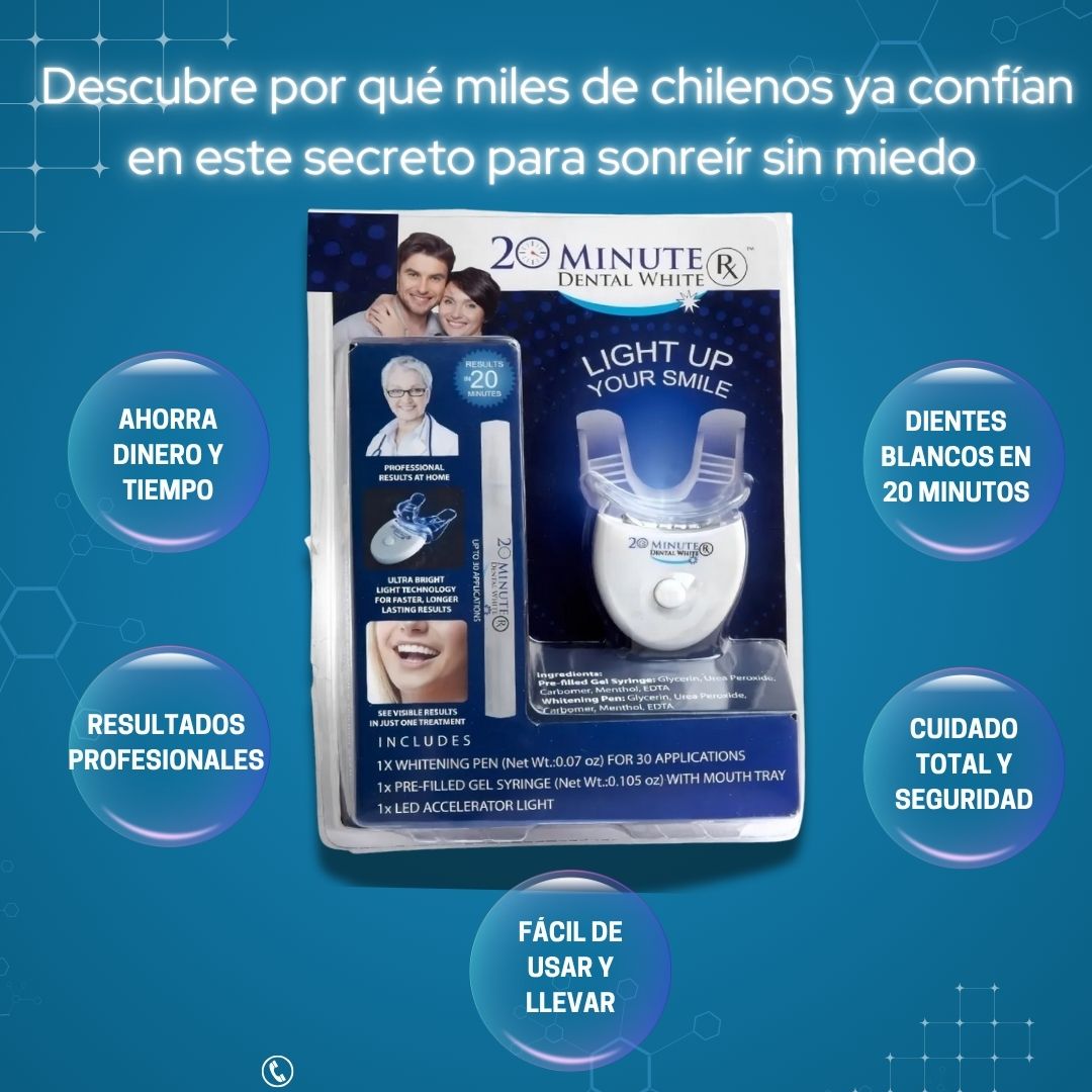 Pack Sonrisa Perfecta 🌀Dientes más blancos en tan sólo 20 minutos🌀